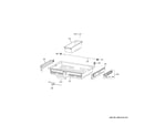 GE PVD28BYNDFS convertible shelves diagram