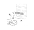 GE PVD28BYNEFS freezer section diagram