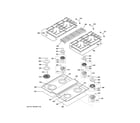 GE ZGP304NT1SS cooktop diagram