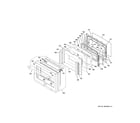 GE ZGP304NT1SS door assembly diagram