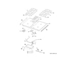 GE PGP9830SR1SS control panel & cooktop diagram