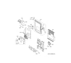 GE GYE22GYNJFS ice maker & dispenser diagram