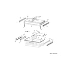 GE PVD28BYNFFS freezer shelves diagram