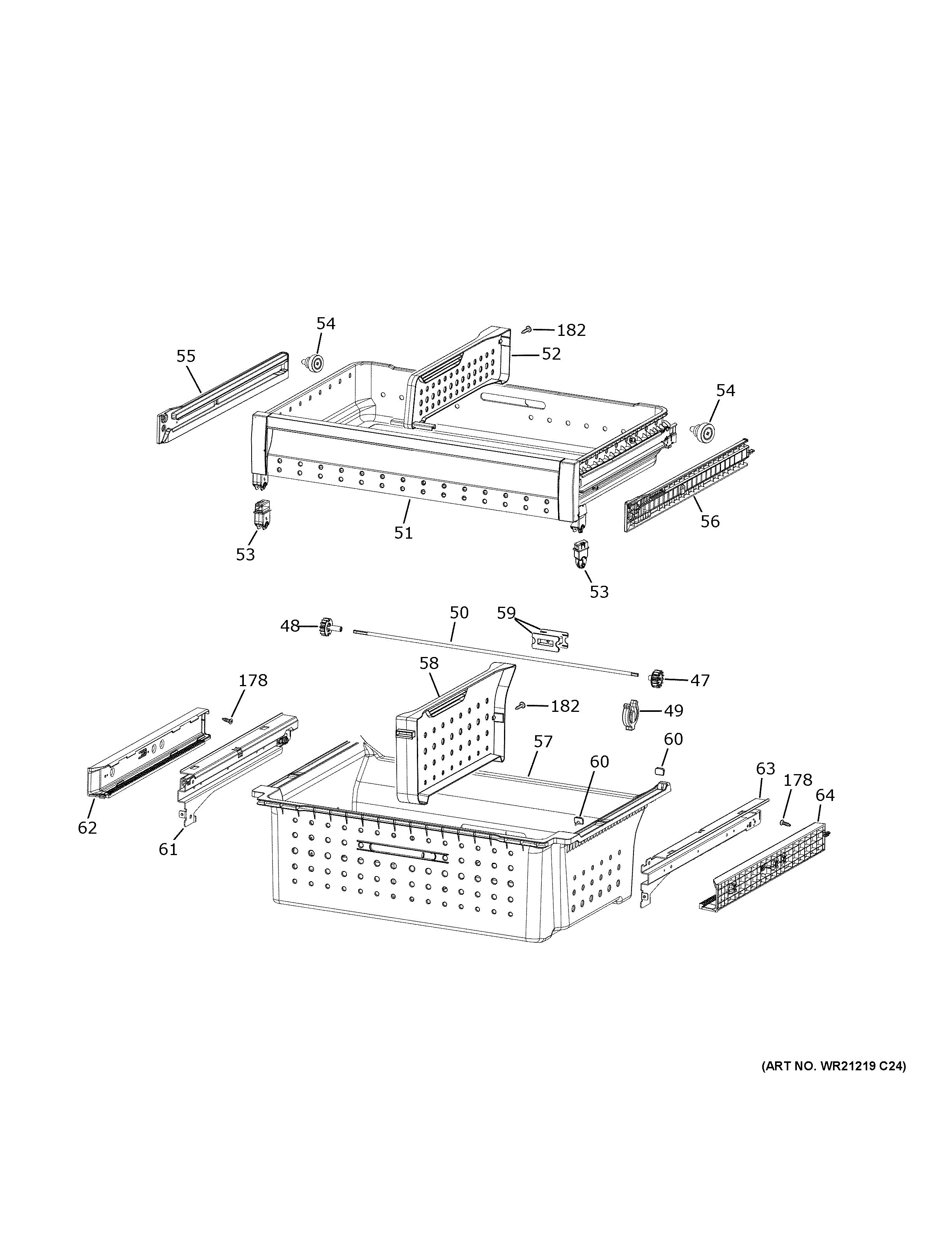 Freezer shelves