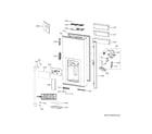 GE CXE22DP3PDD1 dispenser door diagram