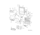 GE CXE22DP3PDD1 ice maker & dispenser diagram