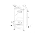 GE CXE22DP3PDD1 case parts diagram