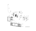 GE CXE22DM5PDS5 machine compartment diagram