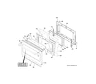 GE CHS950P2M7S1 lower door diagram