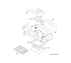 GE CES750P2M4S1 upper oven diagram