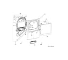 GE GTX52EASP1WB front panel & door diagram