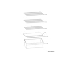 Hotpoint HUF13STRBWW shelves & drawers diagram