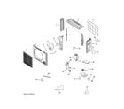 GE 1H24HN2DAA1 room air conditioner diagram