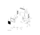 GE 1H09HN2DAA1 room air conditioner diagram