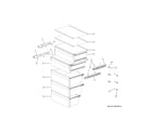 Haier HRB15N3BCGS shelves & drawers diagram