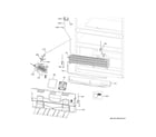 GE CGE29DP3TBD1 freezer section diagram