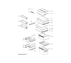 GE GLE12HSPBRSS shelves & drawers diagram