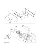 Backsplash, blower & motor assembly
