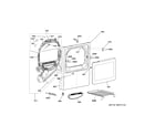 GE GTD58GBSV0WS front panel & door diagram