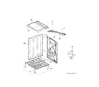 GE GTD58GBSV0WS cabinet & top panel diagram