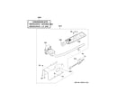 GE GTD58GBSV0WS gas valve & burner assembly diagram