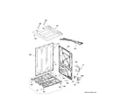 GE VTD56EASV0WB cabinet & top panel diagram