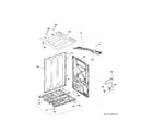 GE VTD56GASV0WB cabinet & top panel diagram