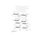 Haier QHE16HYPBFS shelves & drawers diagram