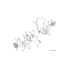 GE GUV27ESSM1WW blower & motor assembly diagram