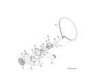 GE GUD27ESPM1DG blower & motor assembly diagram