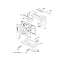 GE JVM3160EF8ES oven cavity parts diagram