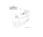 GE HTX24GASK1WS gas valve & burner assembly diagram