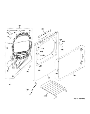 Front panel & door