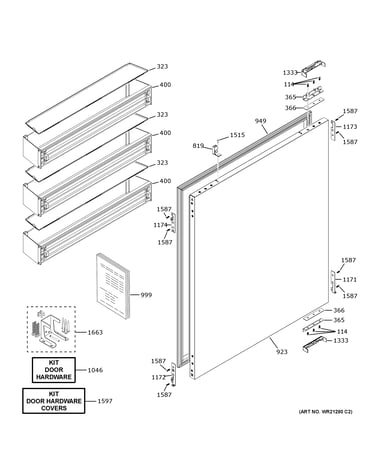 Refrigerator door