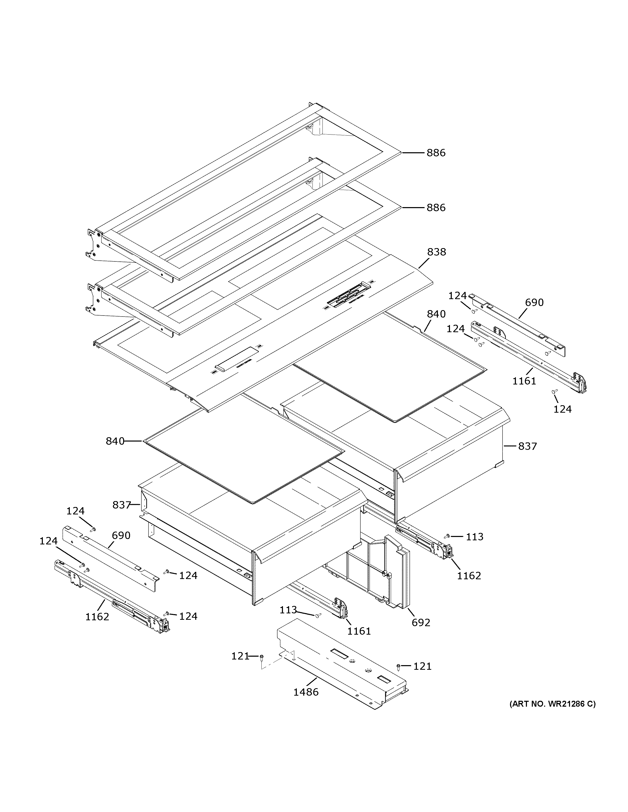 Refrigerator shelves