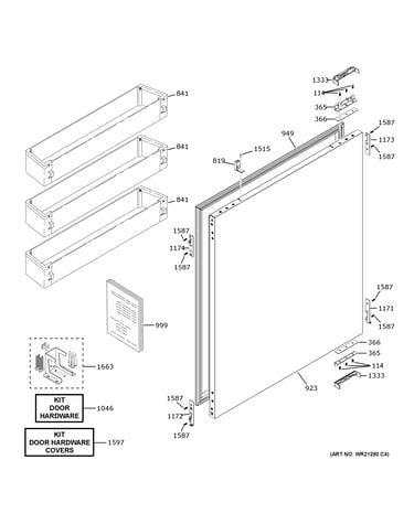 Refrigerator door