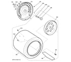 GE DSKS433EB7WW drum diagram