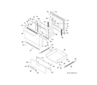 Haier QGAS740RM3SS door & drawer parts diagram