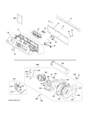 Backsplash, blower & motor assembly
