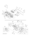 Backsplash, blower & motor assembly