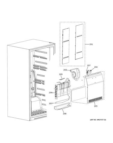 Freezer section