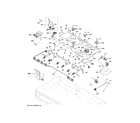 GE CGU486P4T2W2 gas & burner parts diagram