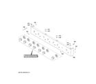 GE CGU486P4T2W2 control panel diagram