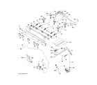 GE GGF600AV1WW gas & burner parts diagram