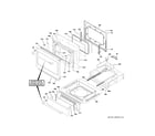 GE CES700P3M5D1 door & drawer parts diagram