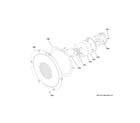 GE CES700P3M5D1 convection fan diagram