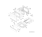 GE CGS700M2N4S5 door & drawer parts diagram