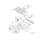 GE PGS930BP4TS control panel & cooktop diagram