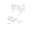 GE C2S950P2M4S1 gas & burner parts diagram