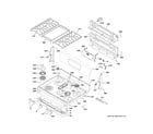 GE PGB935YP3FS control panel & cooktop diagram